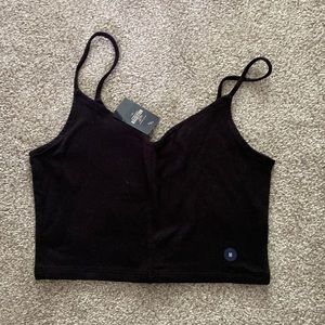 Black crop top NWT